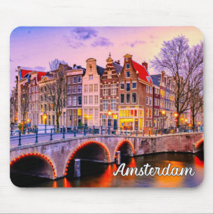 Historic City Of Amsterdam, Netherlands Mouse Pad