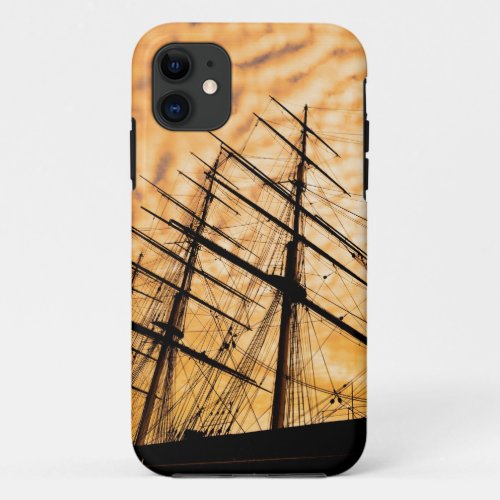 Historic Clipper English Sailing Ship iPhone 11 Case