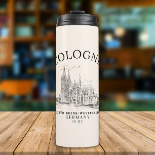 Historic Cologne Cathedral Germany Scenery Thermal Tumbler