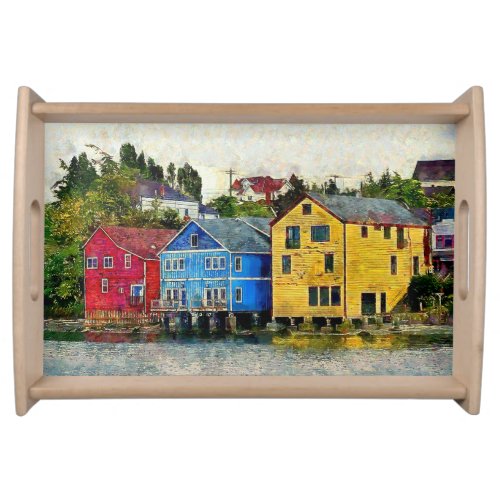 Historic Coupeville Washington Waterfront Serving Tray