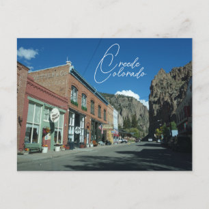 Historic Creede Colorado Travel Postcard