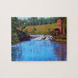 Historic Dillard Gristmill on Missouri Ozark Creek Jigsaw Puzzle