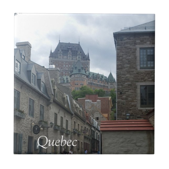 Historic District in Quebec city Ceramic Tile (Front)