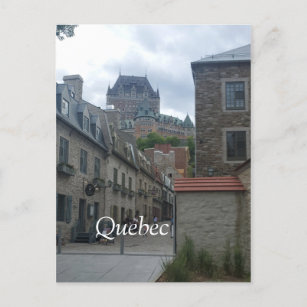 Historic district in Quebec City Holiday Postcard