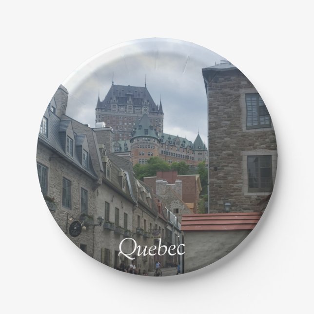 Historic district in Quebec City Paper Plates (Front)