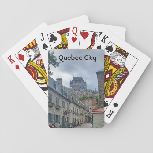 Historic district in Quebec City              Playing Cards