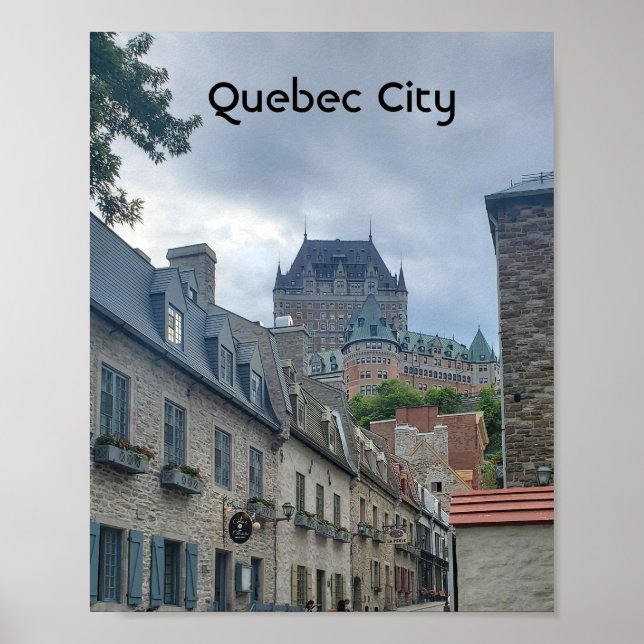 Historic district in Quebec City               Poster (Front)