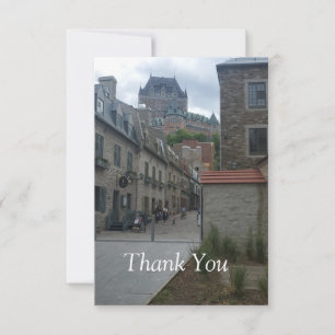 Historic District in Quebec city Thank You Card