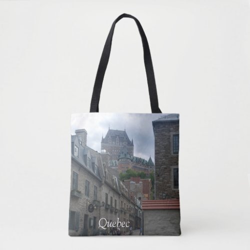 Historic District in Quebec city Tote Bag