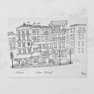 Historic District of Alfama Lisbon, Portugal Postcard