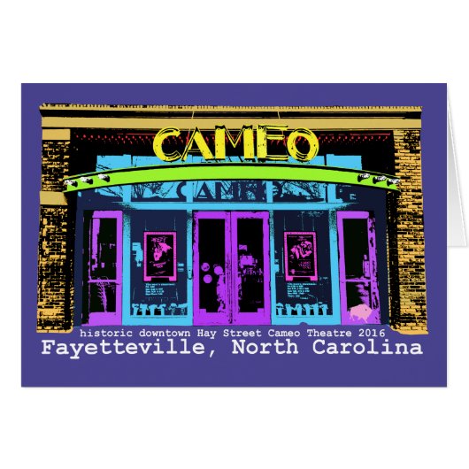 Historic Downtown Fayetteville NC Cards (Front Horizontal)