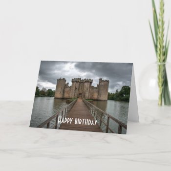 Historic English Castles Bodiam Castle Sussex Card by Flissitations at Zazzle