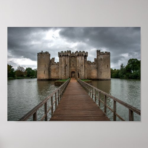 Historic English Castles Bodiam Castle Sussex Poster