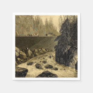 Historic Erie Canal Bicentennial Paper Napkins