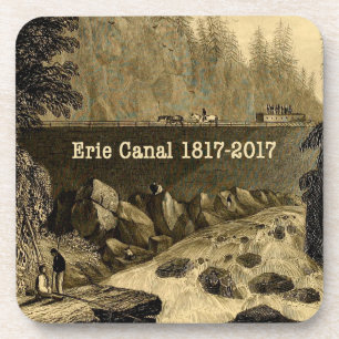 Historic Erie Canal Bicentennial Years Beverage Coaster