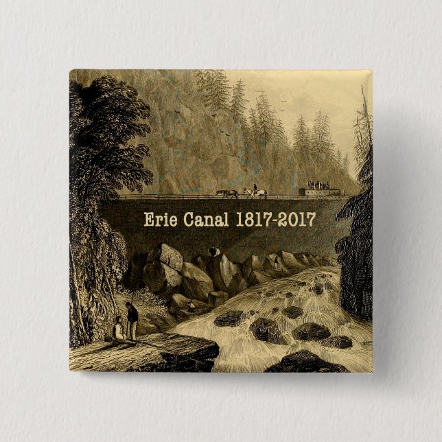 Historic Erie Canal Bicentennial Years Button (Front)