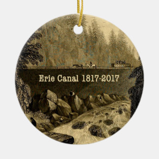 Historic Erie Canal Bicentennial Years Ceramic Ornament
