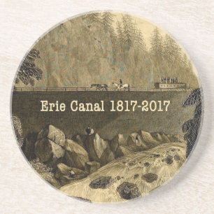 Historic Erie Canal Bicentennial Years Drink Coaster