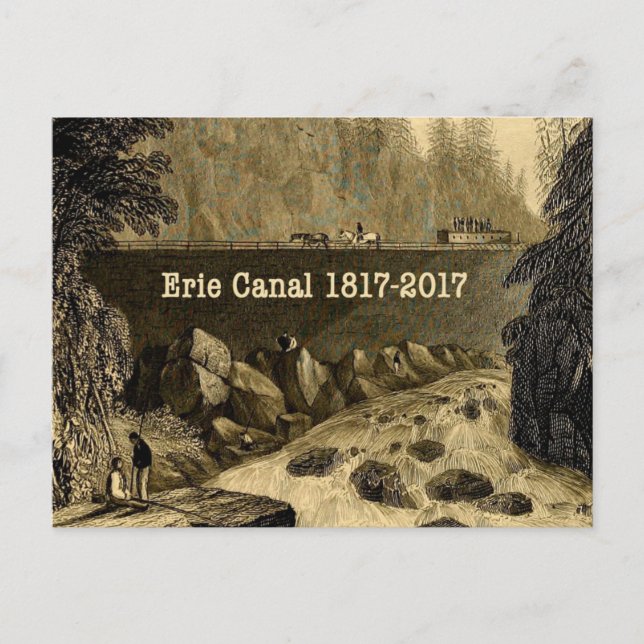 Historic Erie Canal Bicentennial Years Postcard (Front)