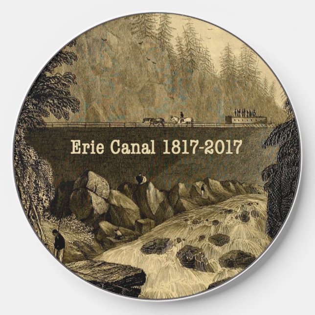 Historic Erie Canal Bicentennial Years Wireless Charger (Front)