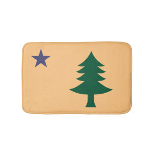 Historic Flag of Maine (1901–1909) Bath Mat