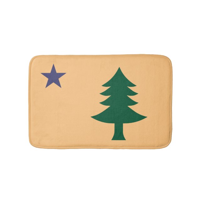 Historic Flag of Maine (1901–1909) Bath Mat (Front)