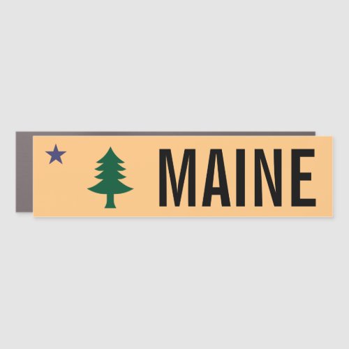 Historic Flag of Maine 19011909 Car Magnet
