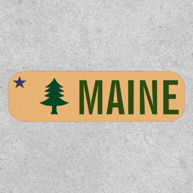 Historic Flag of Maine (1901–1909) Patch (Front)
