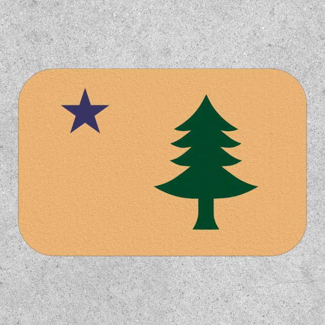 Historic Flag of Maine (1901–1909) Patch (Front)