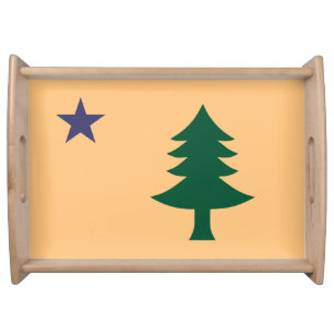 Historic Flag of Maine (1901–1909) Serving Tray