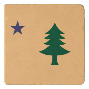 Historic Flag of Maine (1901–1909) Trivet
