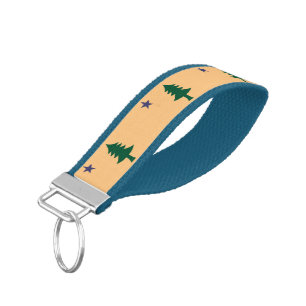 Historic Flag of Maine (1901–1909) Wrist Keychain