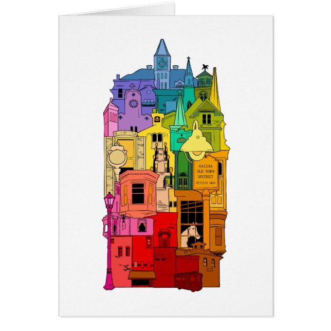 historic galena illinois rainbow cards (Front)