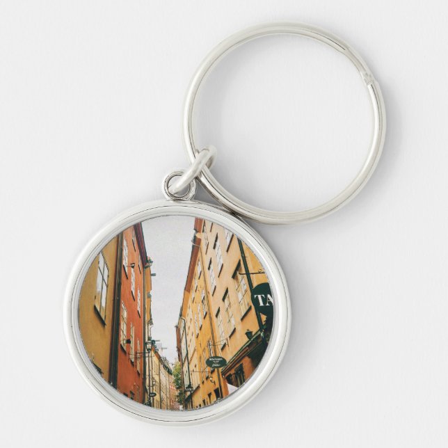 Historic Gamla Stan, Old Town of Stockholm Keychain (Front)