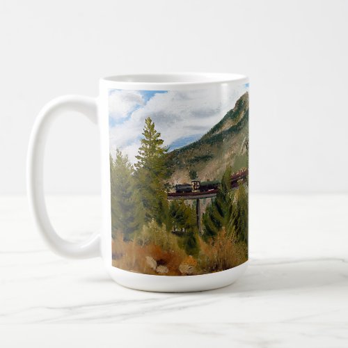 Historic Georgetown Colorado Steam Engine Train Coffee Mug