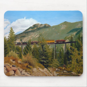 Historic Georgetown Colorado Steam Engine Train Mouse Pad