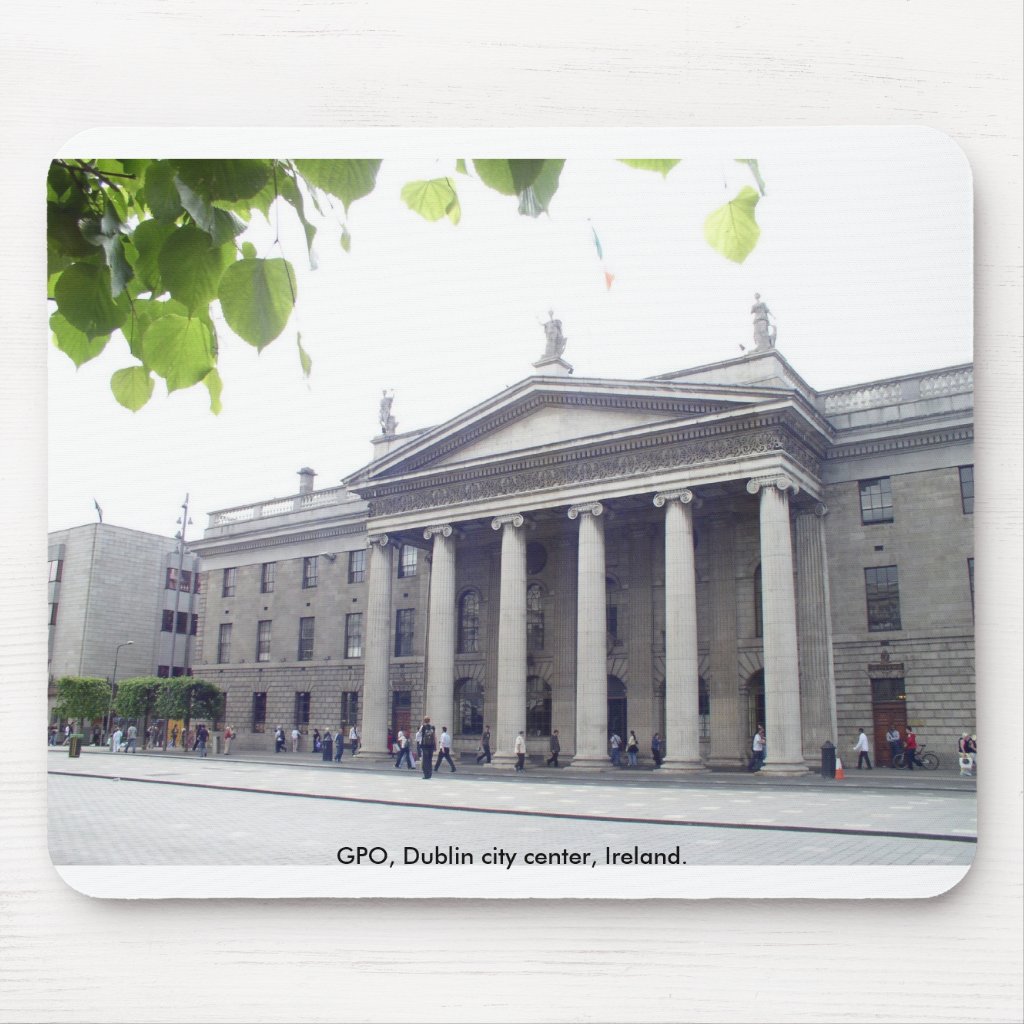 Historic General Post Office [GPO] building, Dublin city Ireland mouse pad