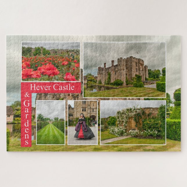 Historic Hever Castle & Gardens Kent Scenic Jigsaw Puzzle (Horizontal)