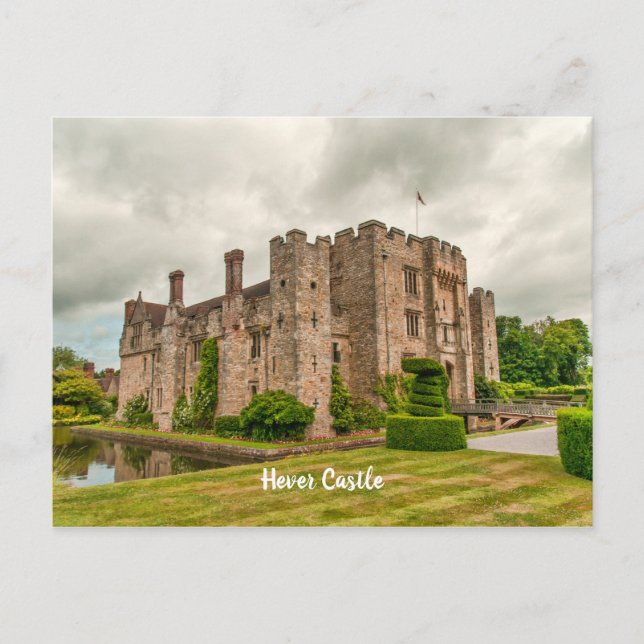 Historic Hever Castle Kent UK Scenic View Postcard (Front)