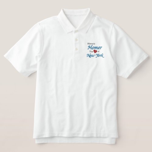 Historic Homer_Heart of New York Embroidered Shirt