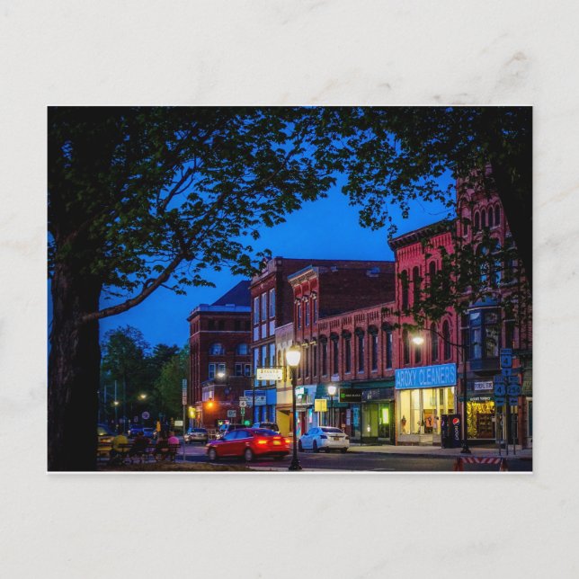 Historic Hudson Falls Postcard (Front)