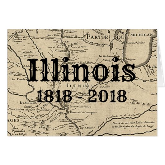 Historic Illinois Bicentennial Cards (Front Horizontal)