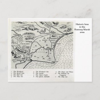 Historic Inns In The Romney Marsh Area Postcard by windsorprints at Zazzle