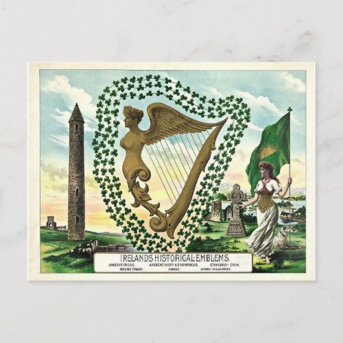 Historic Ireland St Patricks Day Postcard