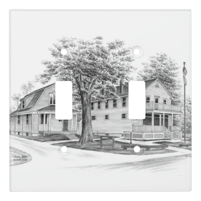 Historic Jaite Mill in Ohio (CVNP) Light Switch Cover (Front)