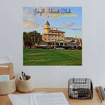 Historic Jekyll Island Club In Georgia Lowcountry Poster by Sozo4all at Zazzle