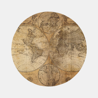 Historic Journey: 1746 World Map Rug