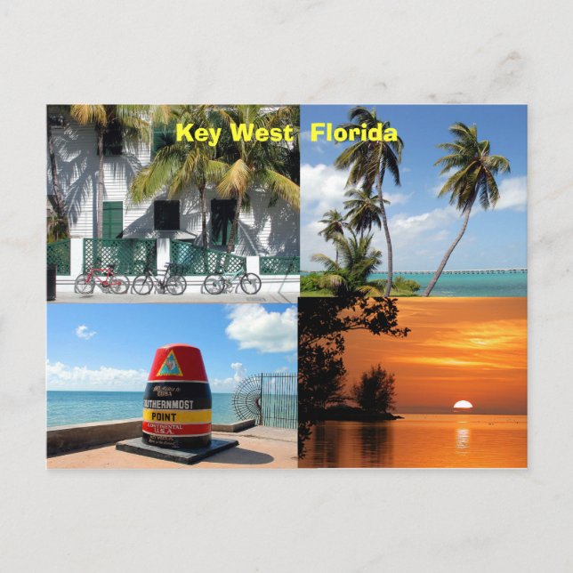 historic key west florida usa postcard (Front)