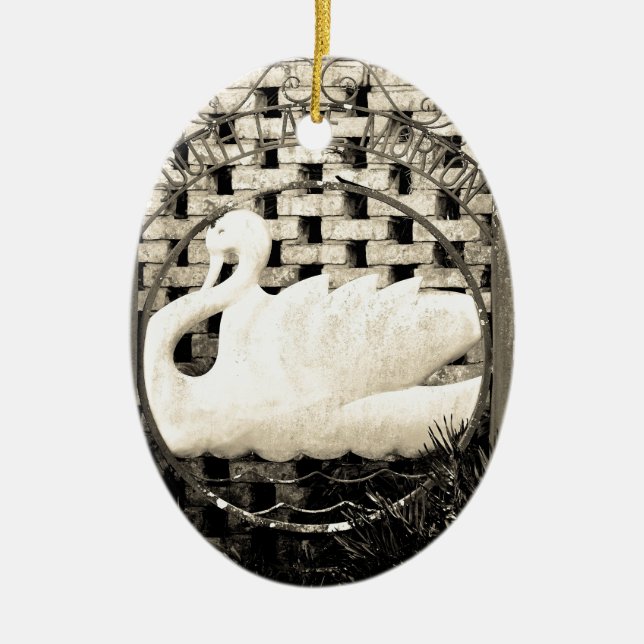 Historic Lake Morton Ceramic Ornament (Front)