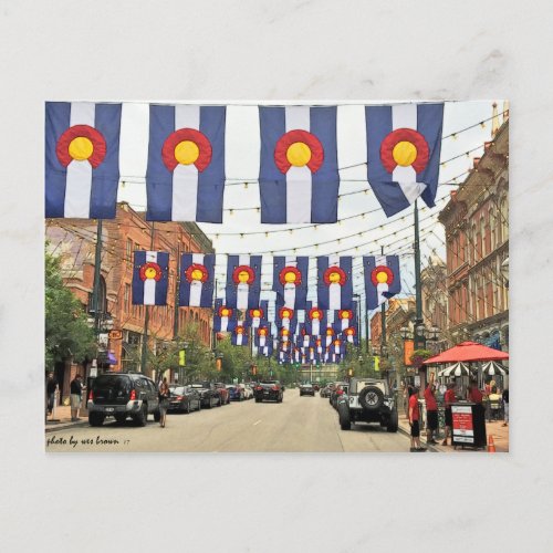 Historic Larimer Square Colorado Day Denver CO Postcard